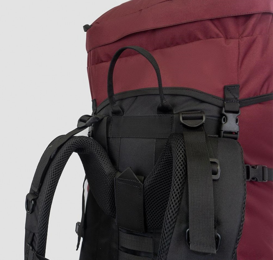 Рюкзак туристический Кодар 100 бордовый, Манарага