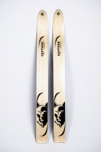 Лыжи Охотник, полнокамусные, дерево, длина 150 см, ширина 15 см