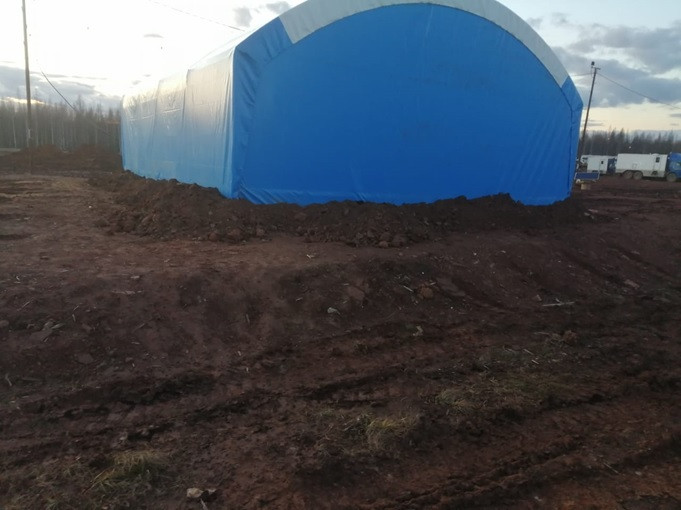 Палатка для ремонта техники АНГАРа - 300 (площадь 300 кв.м.)