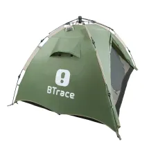 Быстросборная палатка Flex 3 Pro зеленая, BTrace