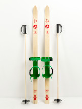 Детский лыжный комплект JUNIOR, 120 см, лыжи+крепления+палки