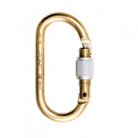 Карабин стальной овальный &amp;quot;keylock&amp;quot;, 30 кН, Ринг