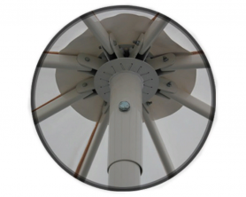 Зонт круглый (d=3.5м, 8 спиц) сталь, с воланом