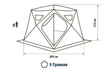 Палатка зимняя Higashi Chum Pro Winter Camo (трехслойная)