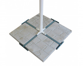 Зонт квадратный 3 х 3 м (8 спиц) сталь, с воланом